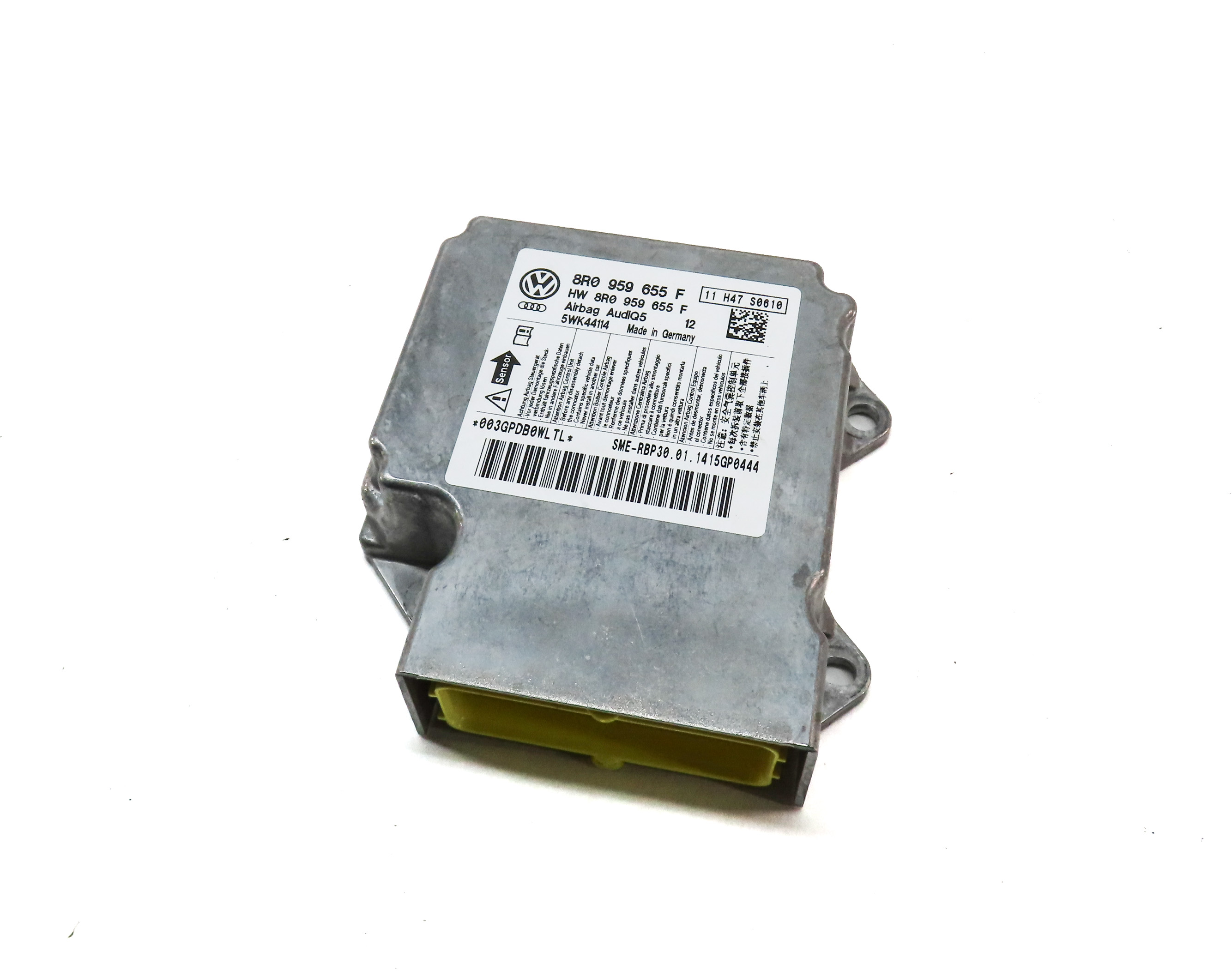 2013-2014 AUDI Q5 SQ5 (B8 8R) SRS BAG RESTRAINT CONTROL MODULE COMPUTER — exact item pictured